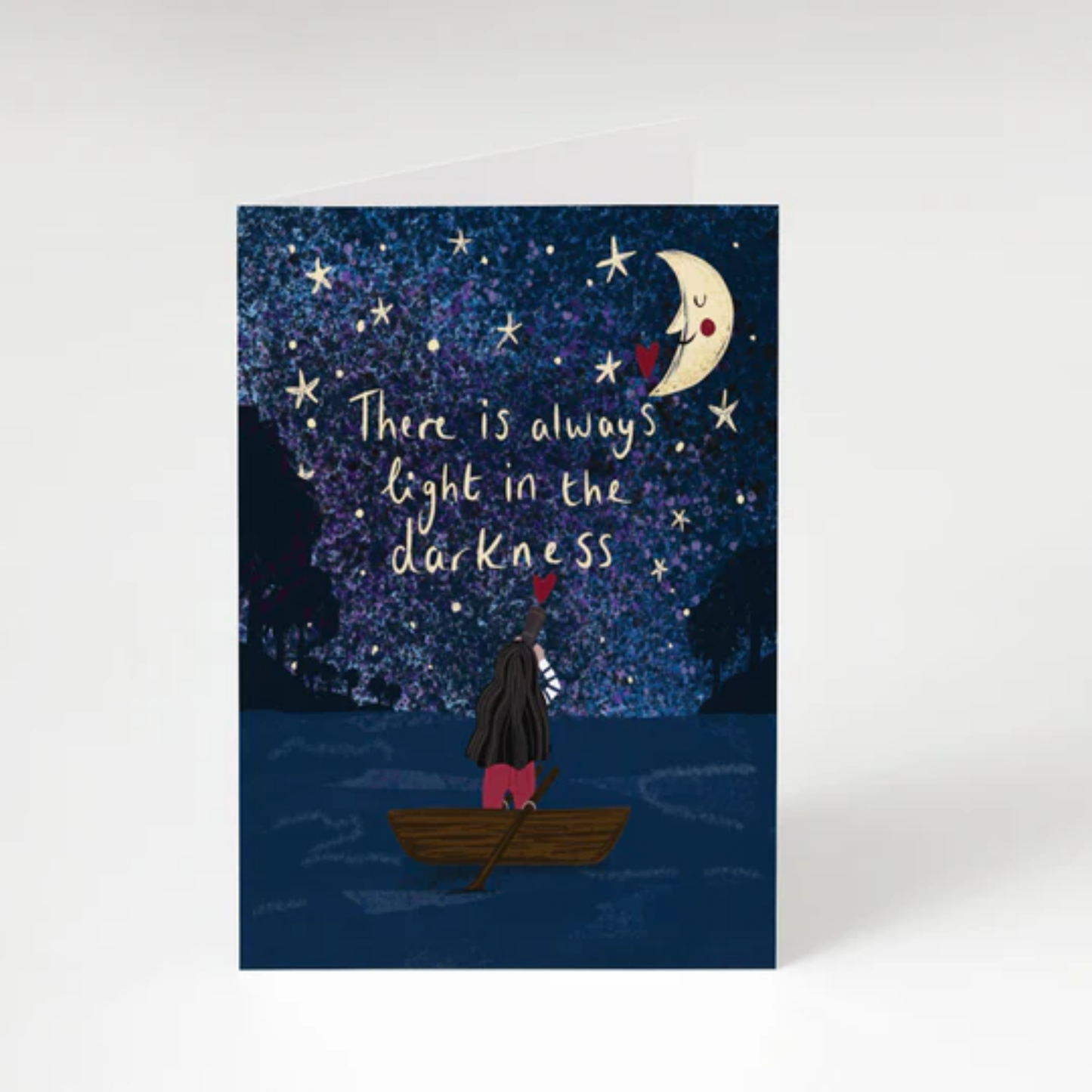 There is always light in the darkness greeting card