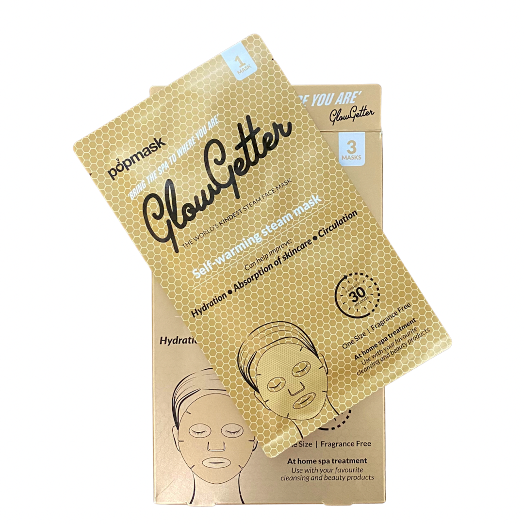 Popmask Glow Getter Self Warming Steam Face Masks 3 Pack