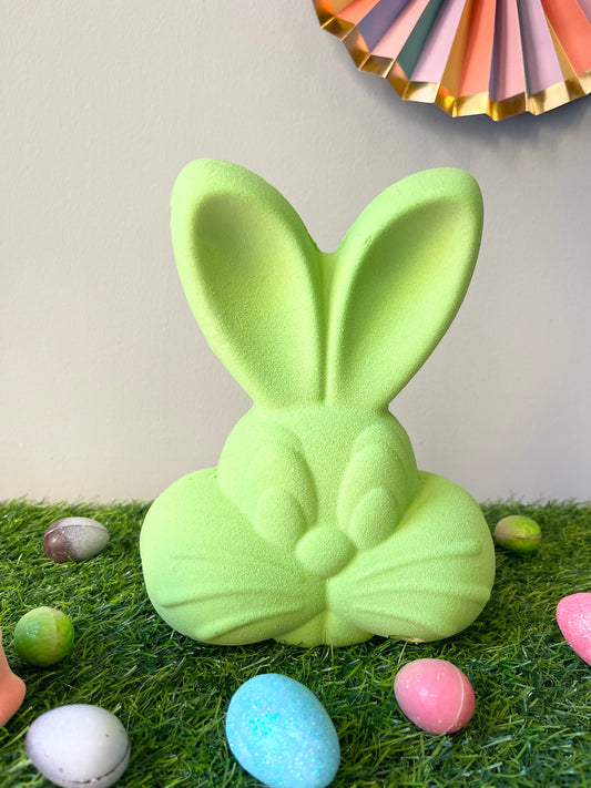 Green Easter Milk Chocolate Bunny Head with Mini Eggs