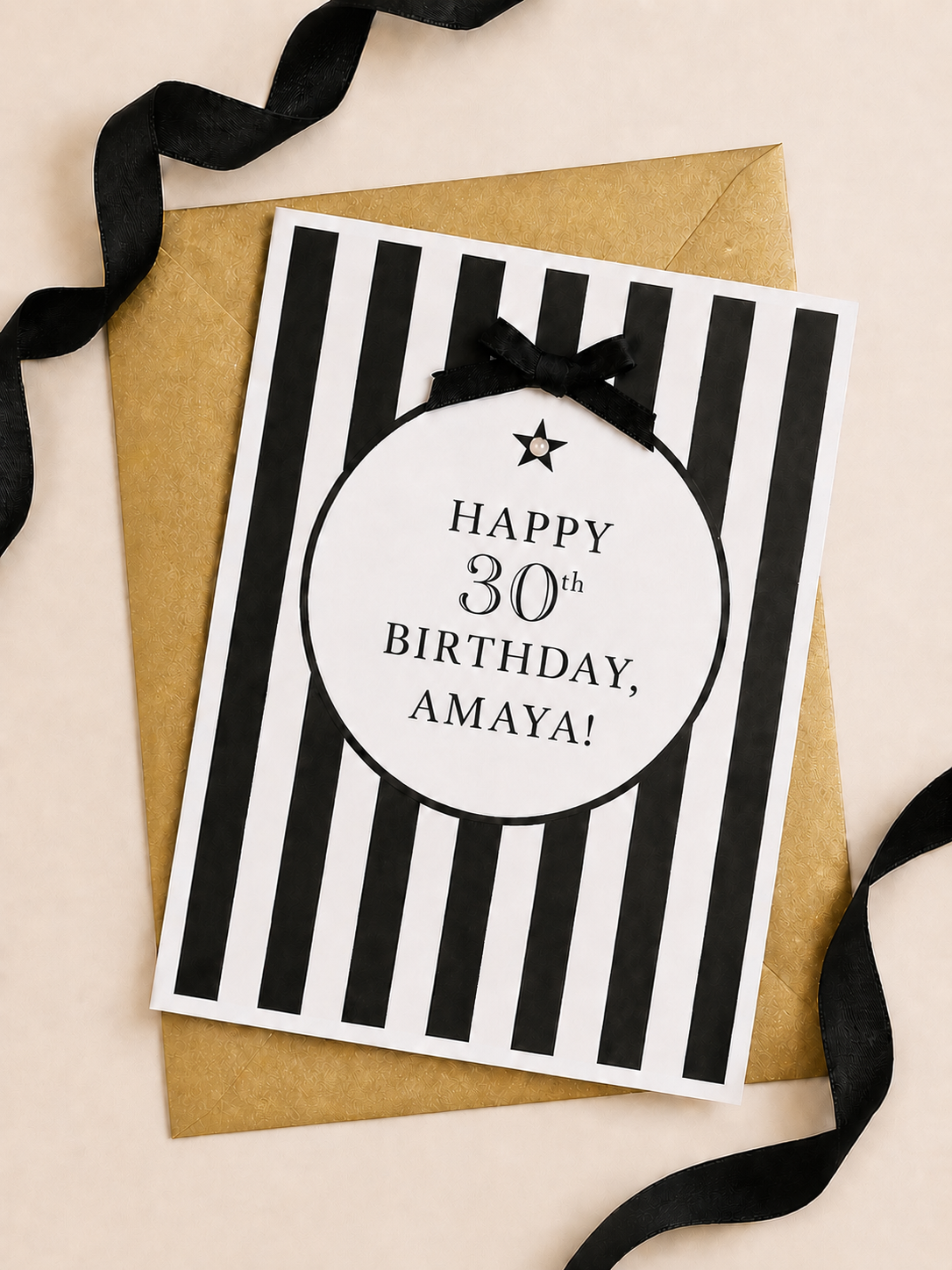 Personalised Milestone Birthday Card | Custom Age & Name