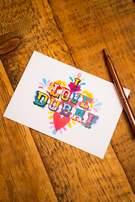 I Love Dubai Postcard