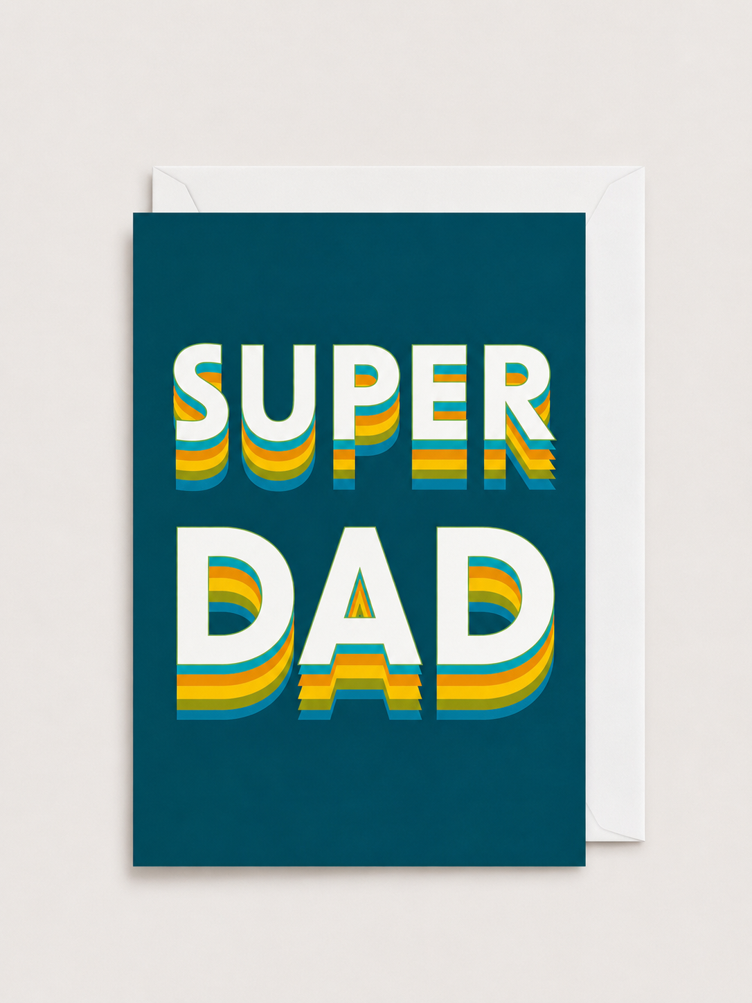 Super Dad Greeting card