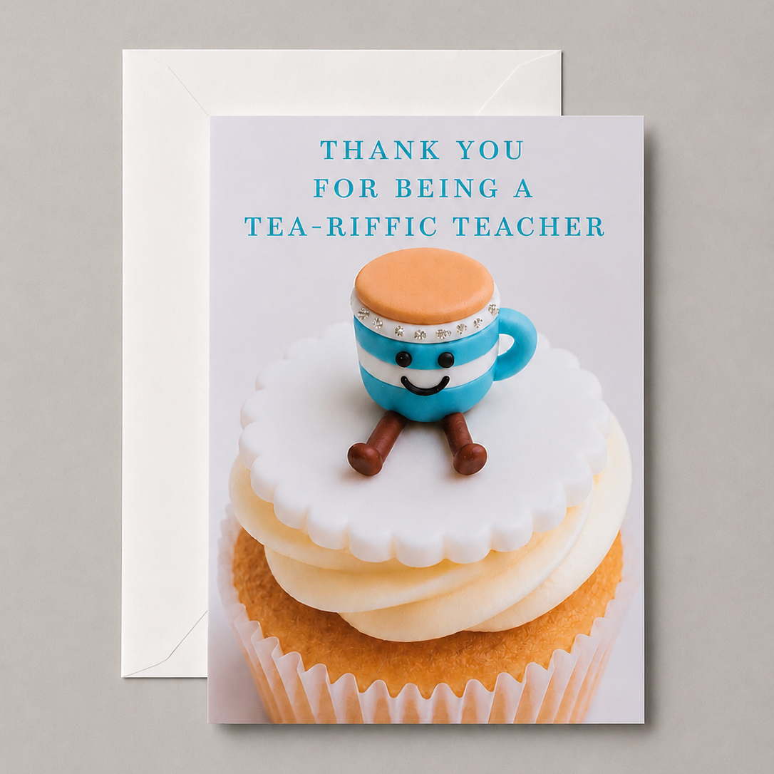Thank You for Being a Tea-riffic Teacher Card