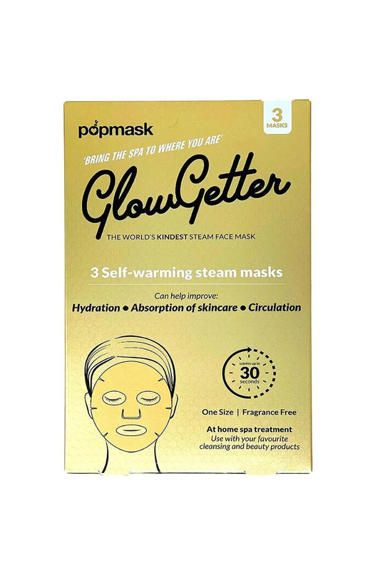 Popmask Glow Getter Self Warming Steam Face Masks 3 Pack