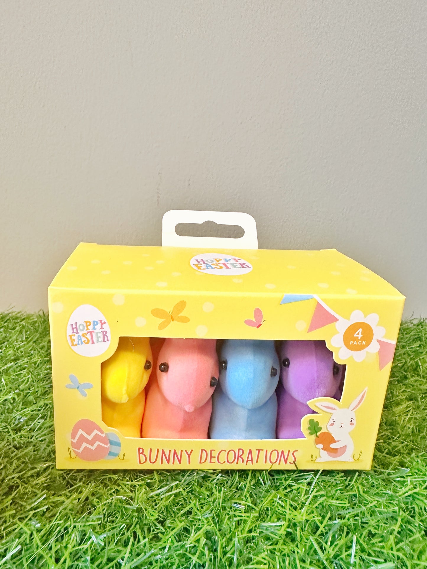 Mini Flocked Easter Bunnies