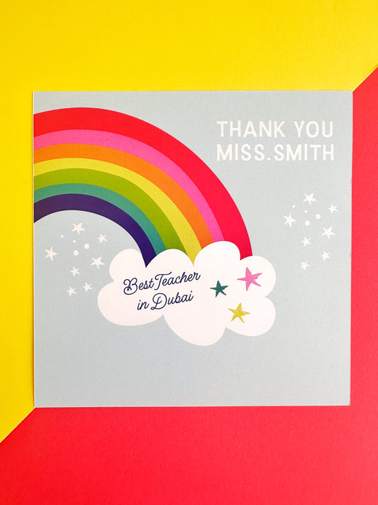 Teacher Card - Best teacher in Dubai