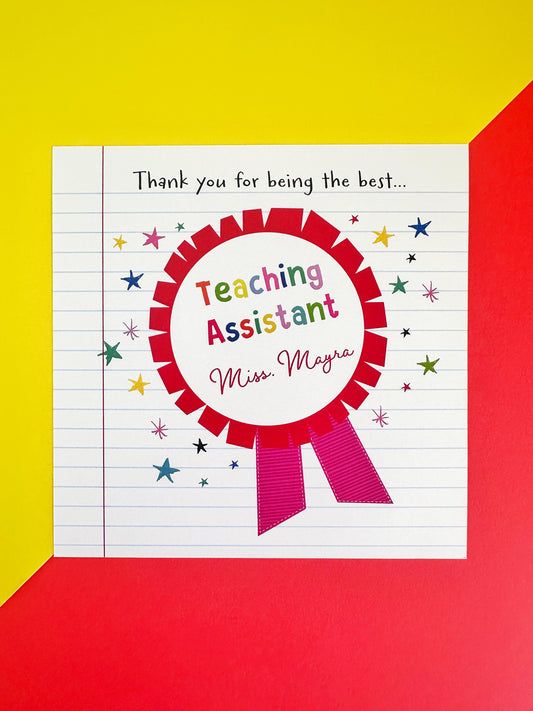 Teacher Assistant Card