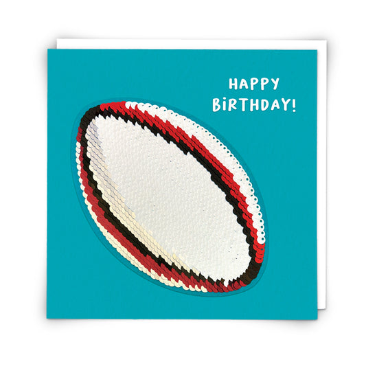 Sequin Rugby Card