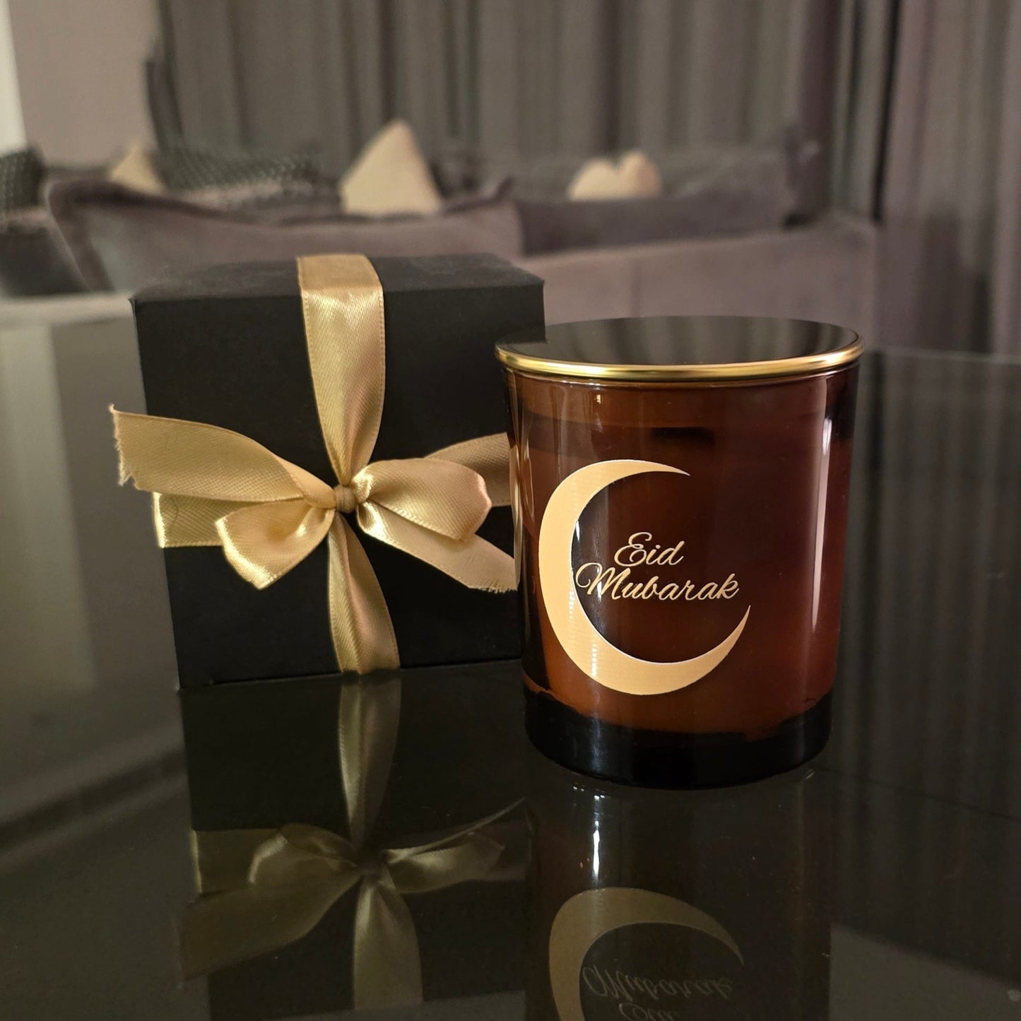 Eid Mubarak Candle and Reed Diffuser Gift Set