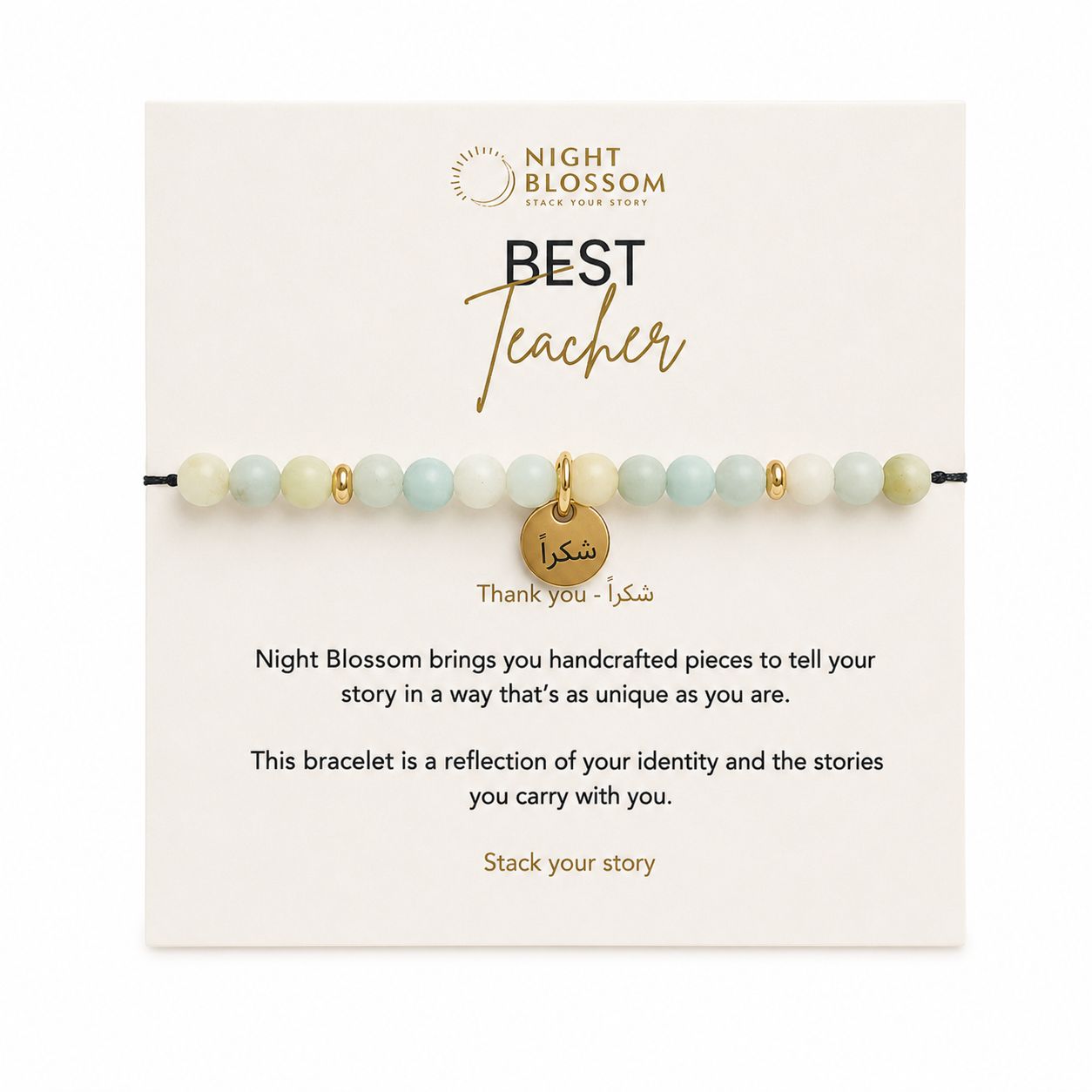 Best Teacher Bracelet