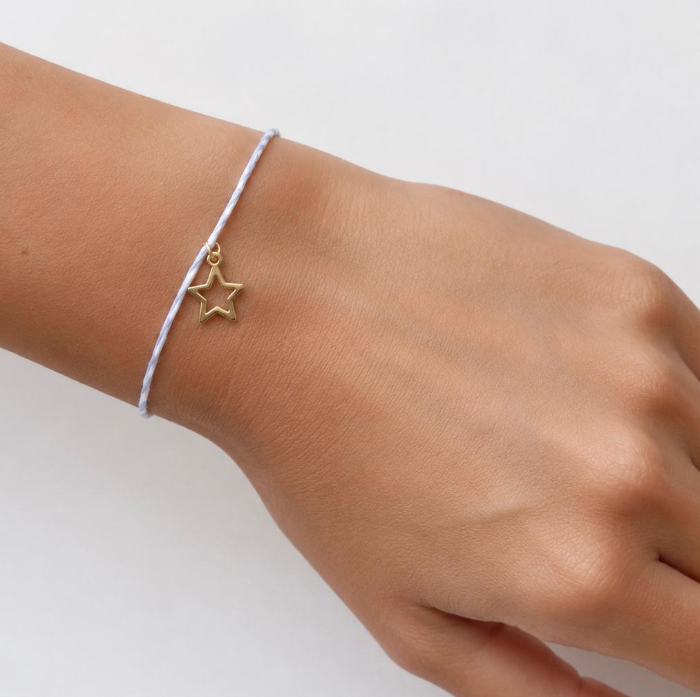 Teacher Star Bracelet on Twine