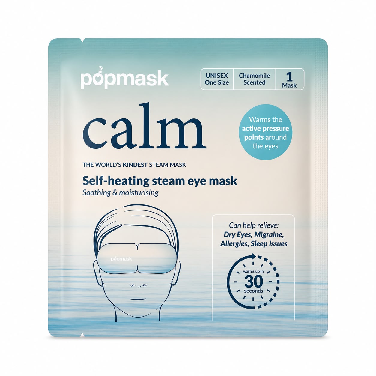 Calm Self-Heating Steam Eye Mask