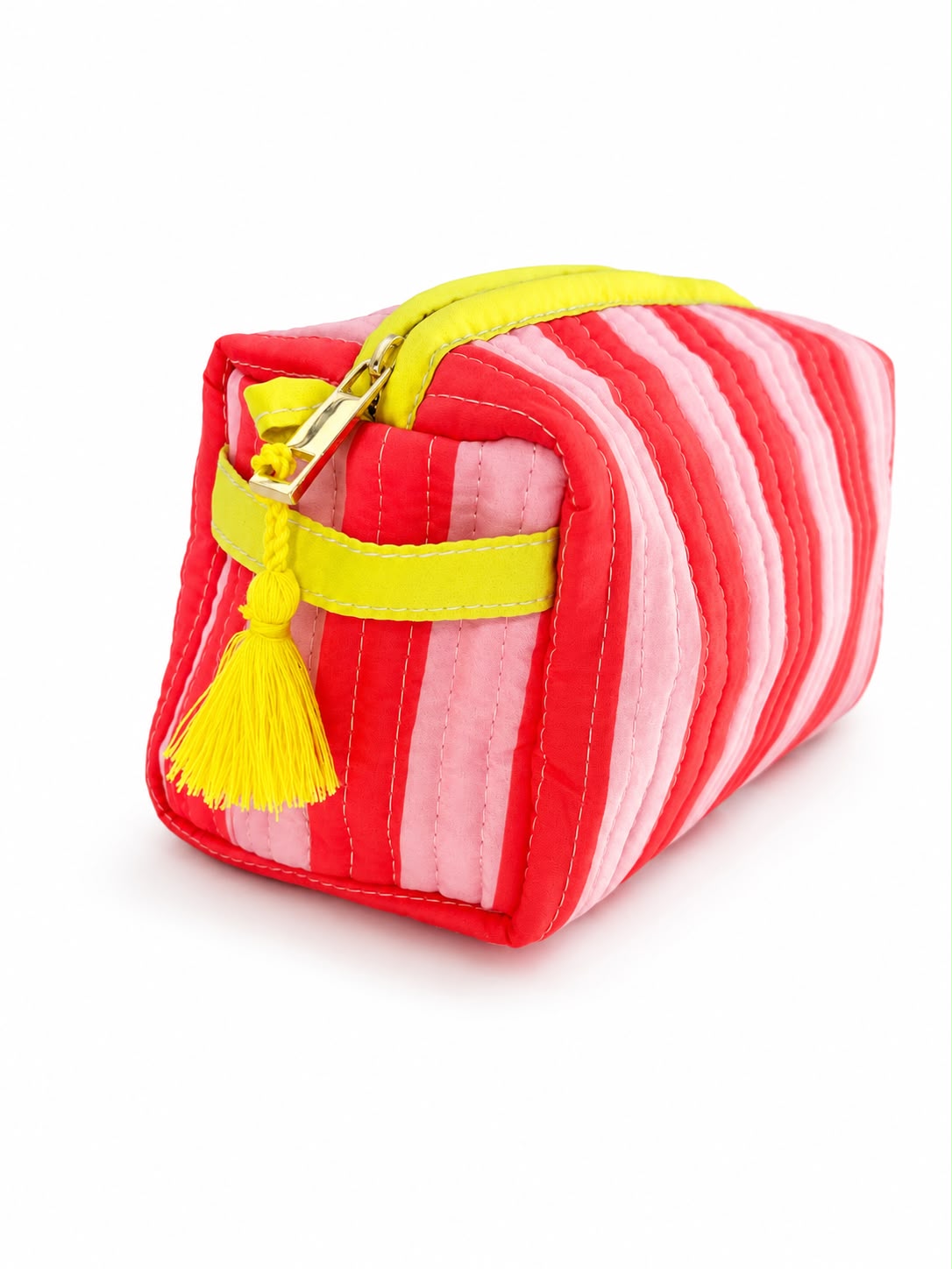 Sunset Stripe Quilted Wash Bag
