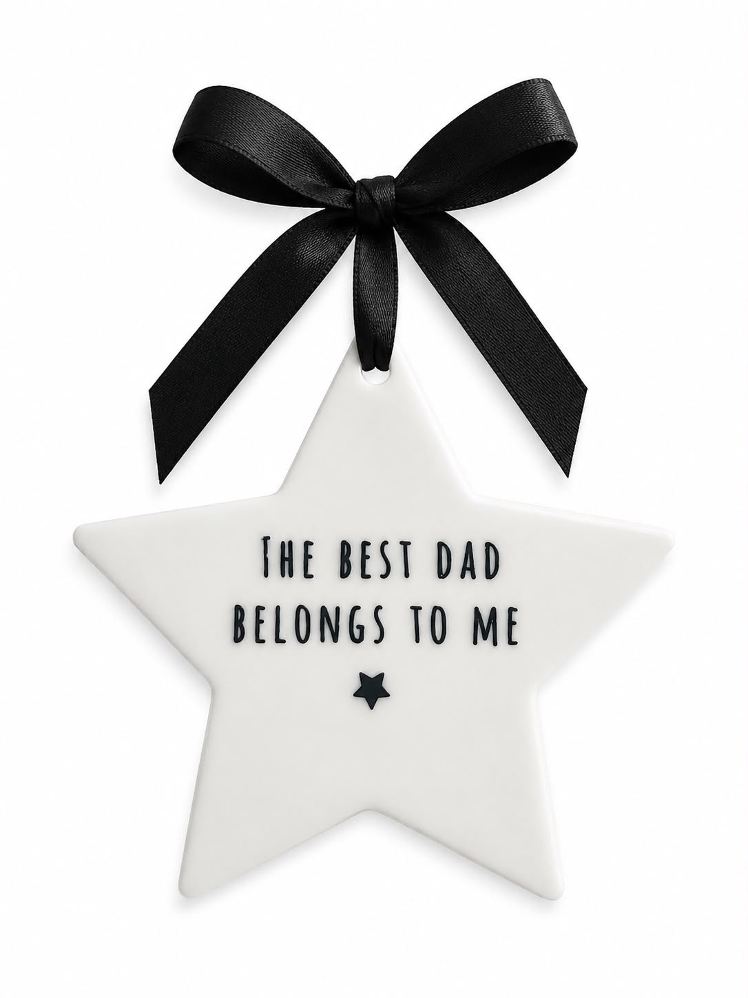 Acrylic Star Hanging Decoration – “The Best Dad Belongs To Me”