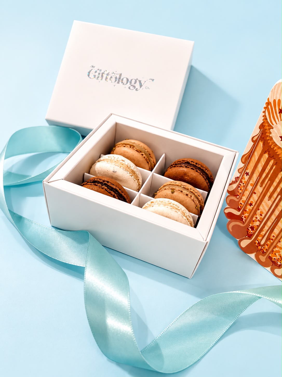 Happy Cake Day Card & Luxury Macaron Gift Box