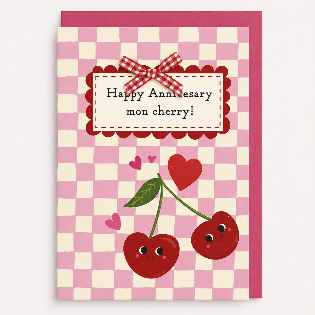 Happy Anniversary Mon Cherry! Card