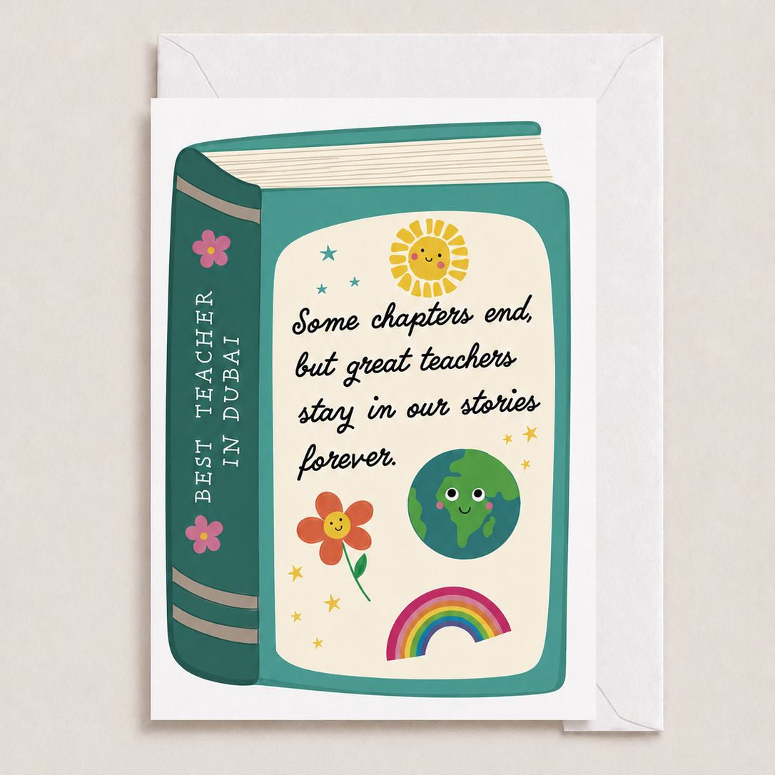Best Teacher in Dubai Greeting Card