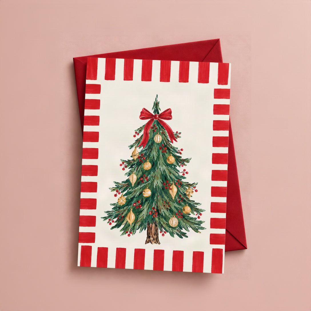 Classic Christmas Tree Greeting Card