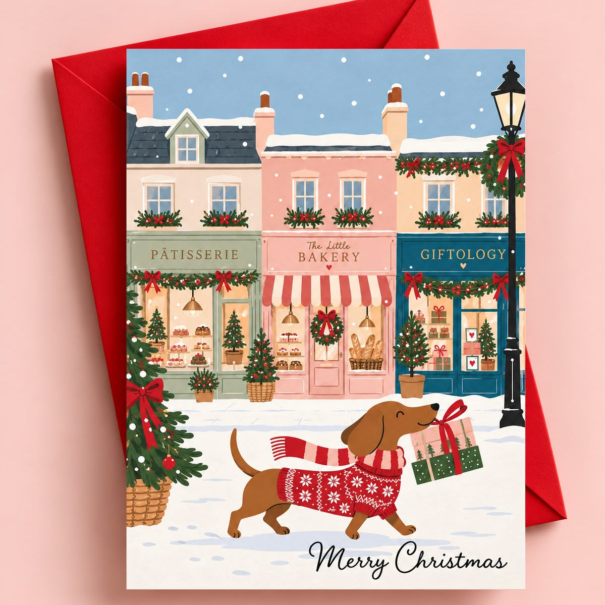 Merry Christmas – The Little Christmas Village Greeting Card
