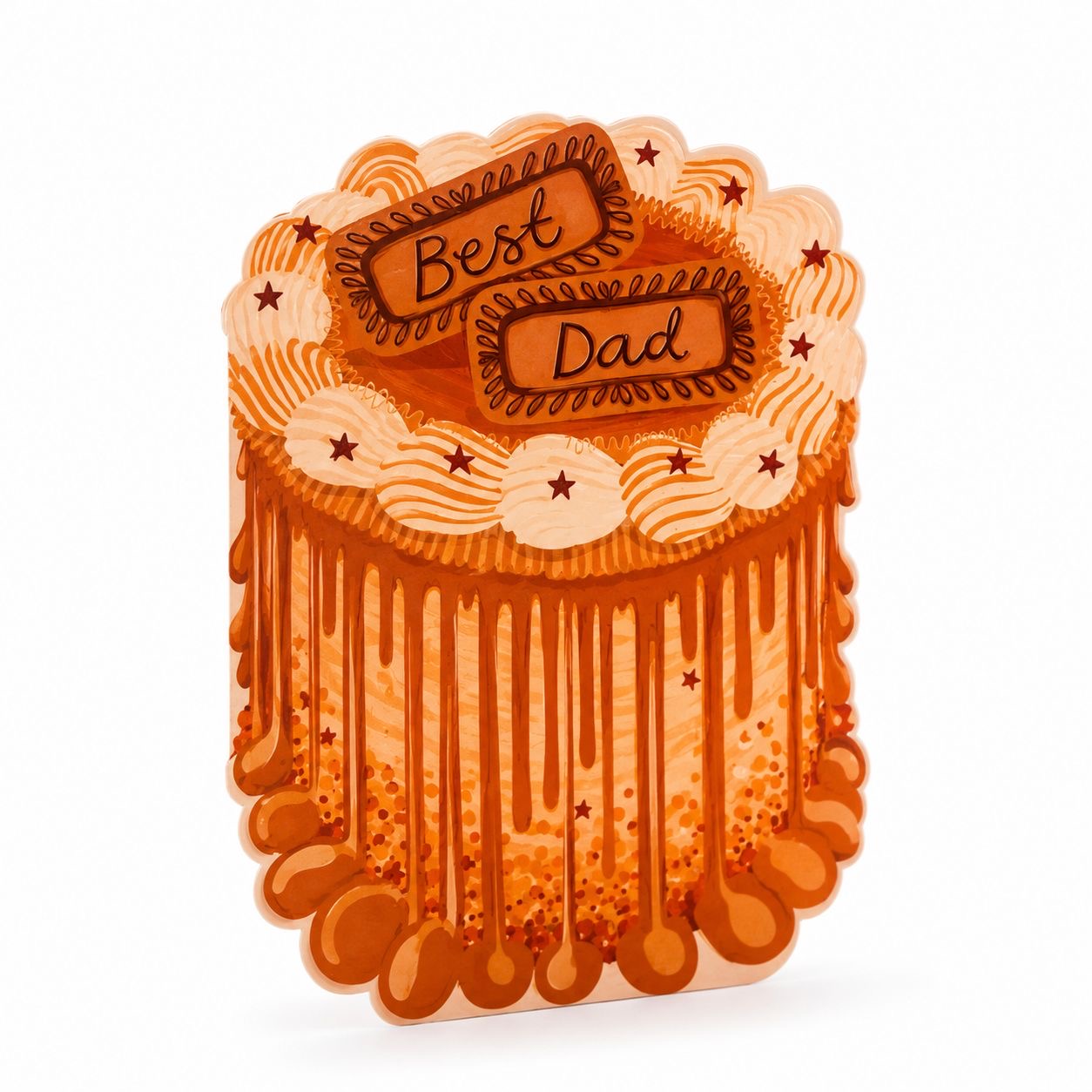 Best Dad Die-Cut Greeting Card