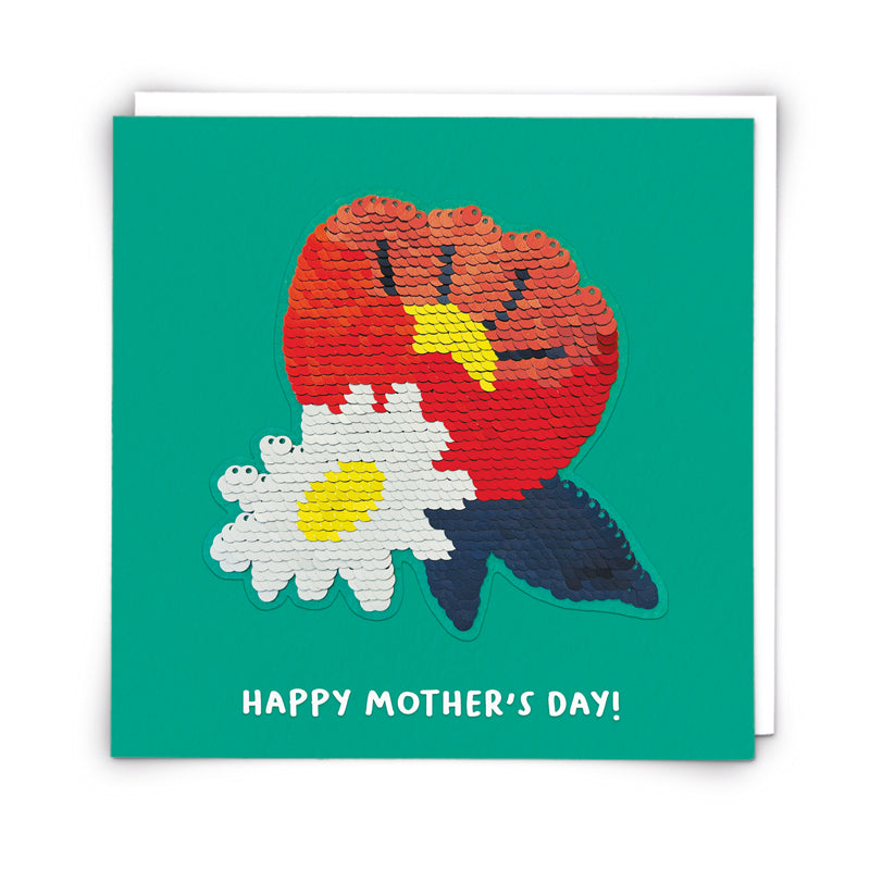 Mother's Day Card - Sequin Flowers