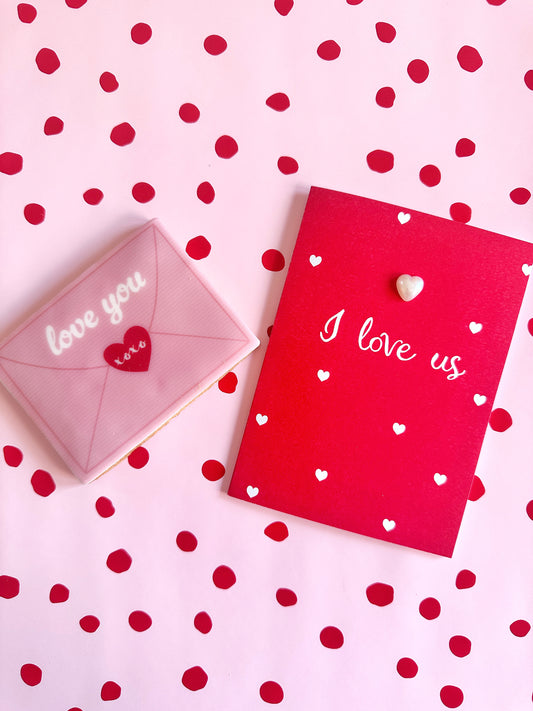 Love You Envelope Cookie - 10.5 x 8cm