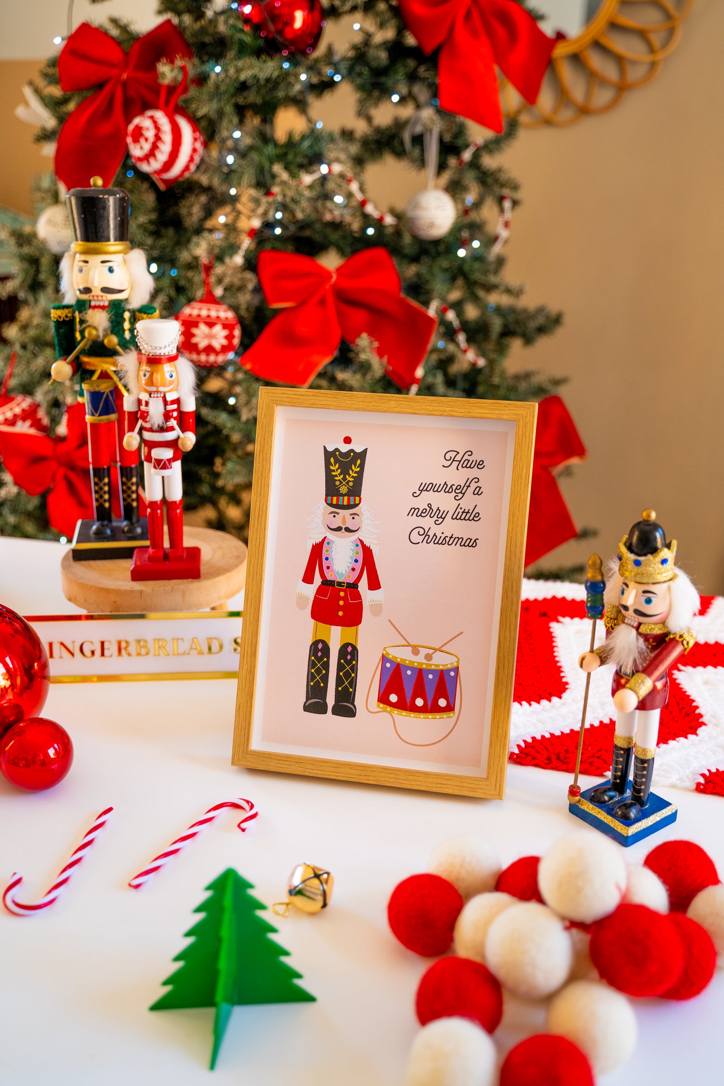 Personalised Christmas Nutcracker Framed Print