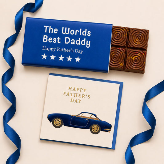 Father’s Day Card & Kunafa Milk Chocolate Gift Set
