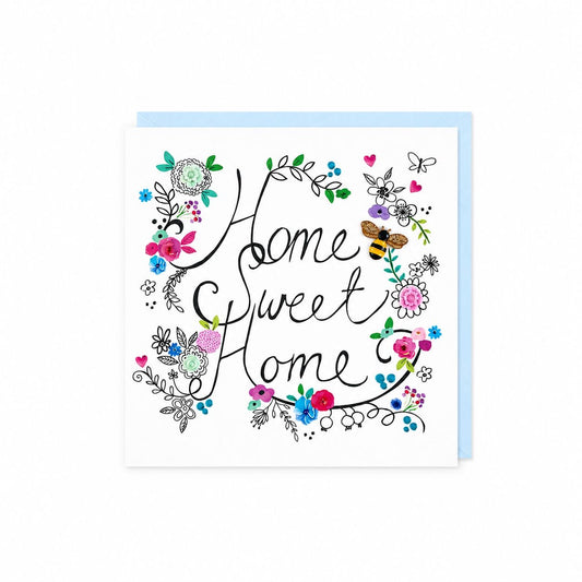 Hand-Finished “Home Sweet Home” Greeting Card