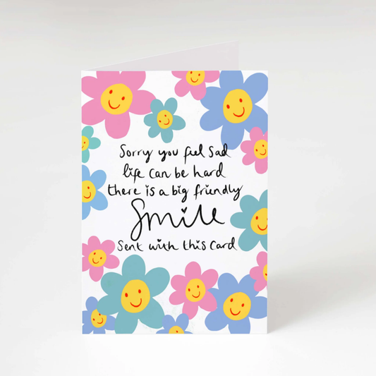 Sending you a friendly smile greeting card