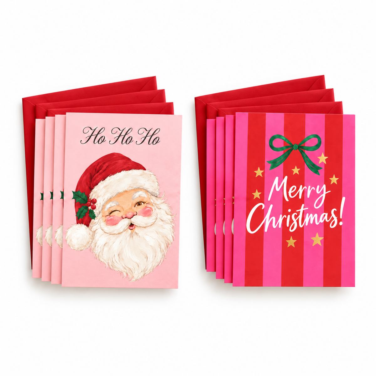 Christmas Card Collection – Santa & Stripes