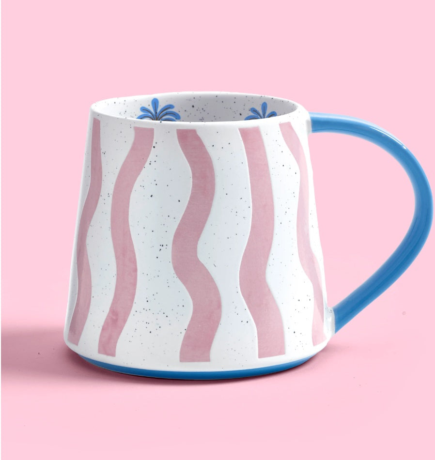 Electric Coast Pink Wave Mug