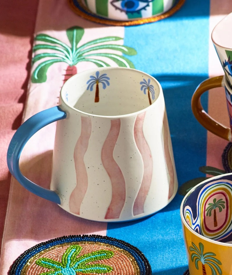 Electric Coast Pink Wave Mug