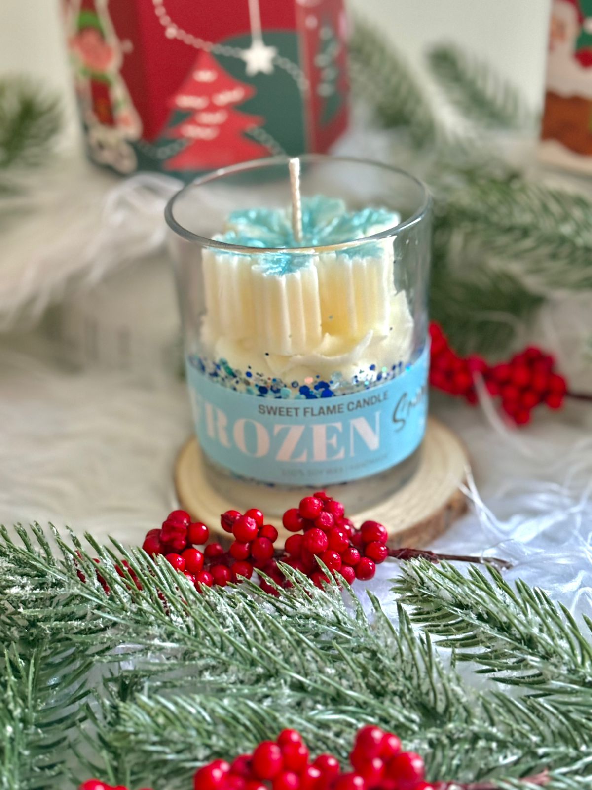 Frozen Christmas Candle Jar - 220ml