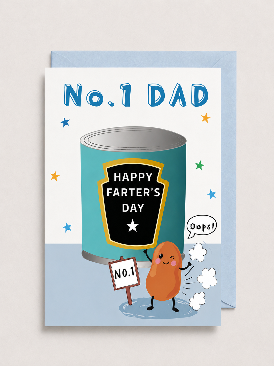 No.1 Dad “Happy Farter’s Day” greeting card