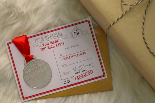 Nice List Engraved Medal 2025