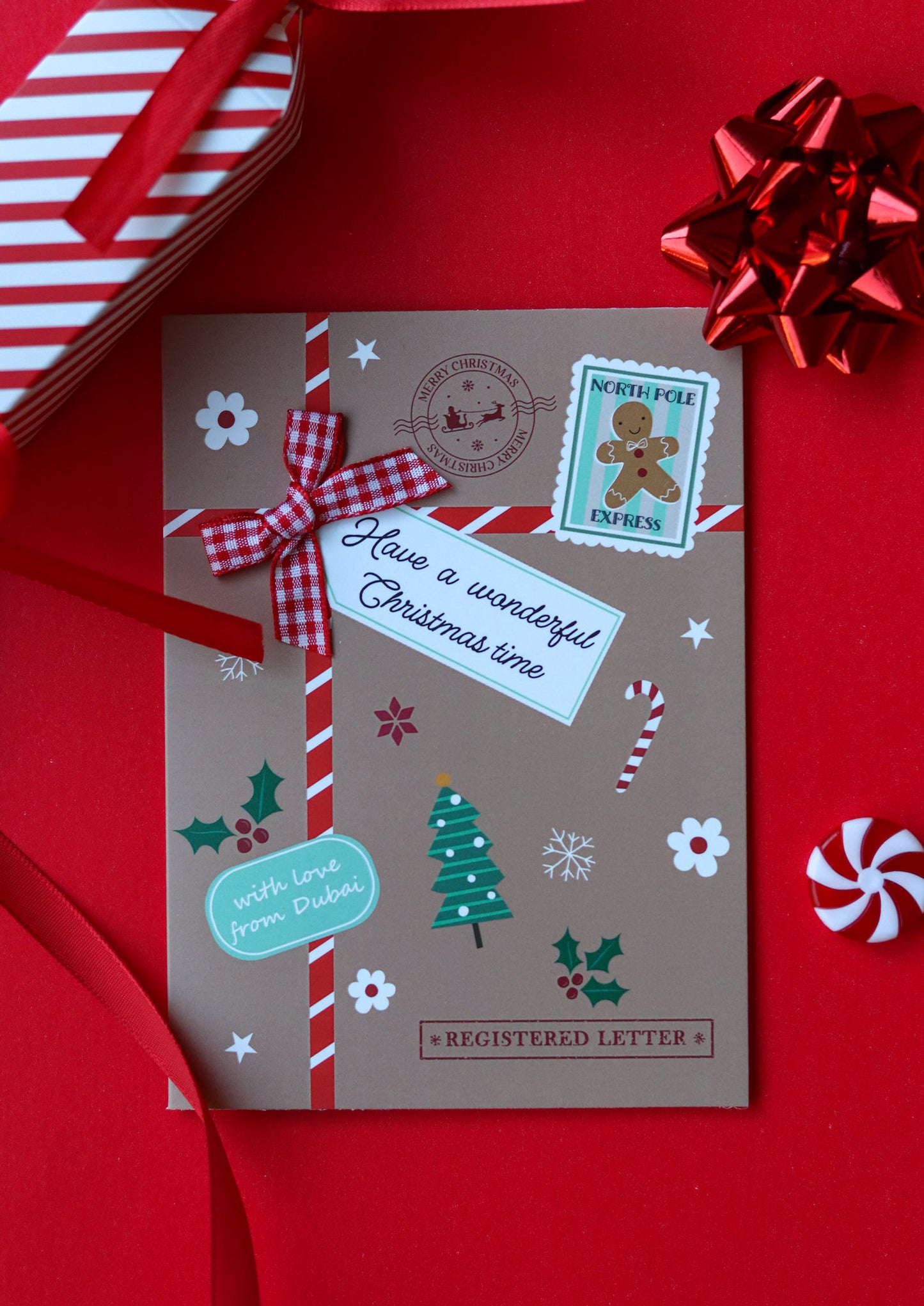 Christmas Card - Festive Parcel
