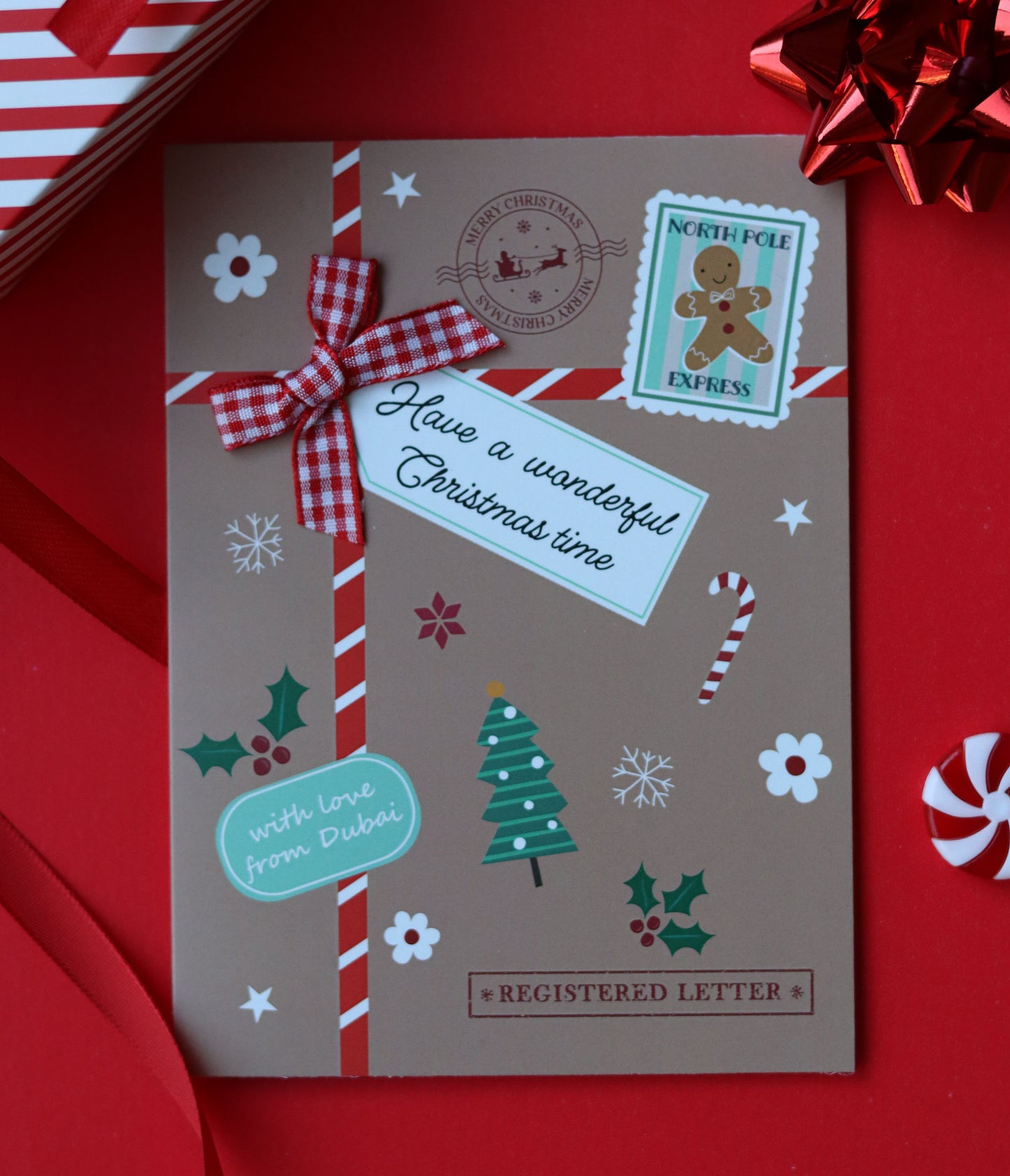 Christmas Card - Festive Parcel