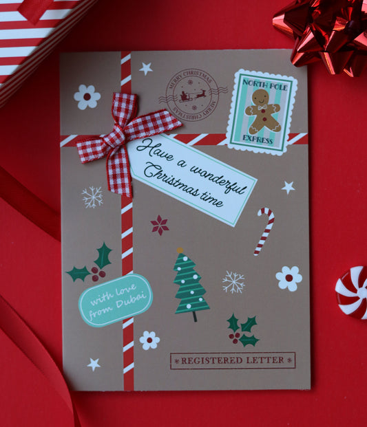 Christmas Card - Festive Parcel