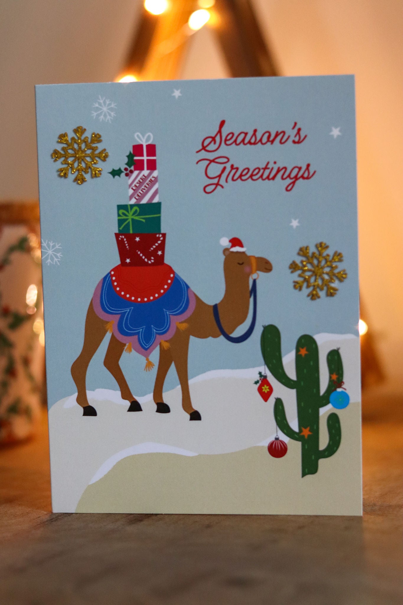 Christmas Card - Camel