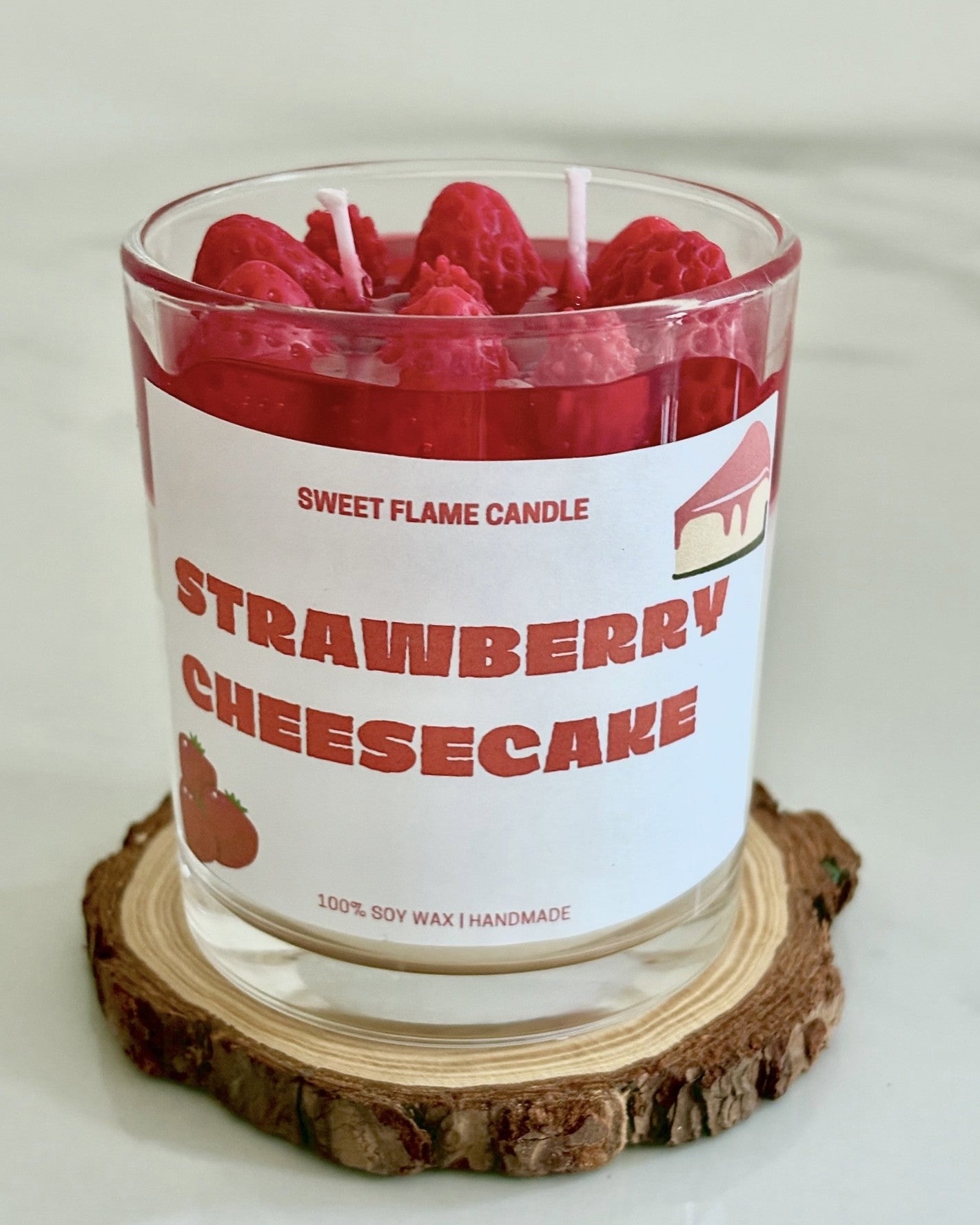 Strawberry Cheesecake Candle Jar - 220ml