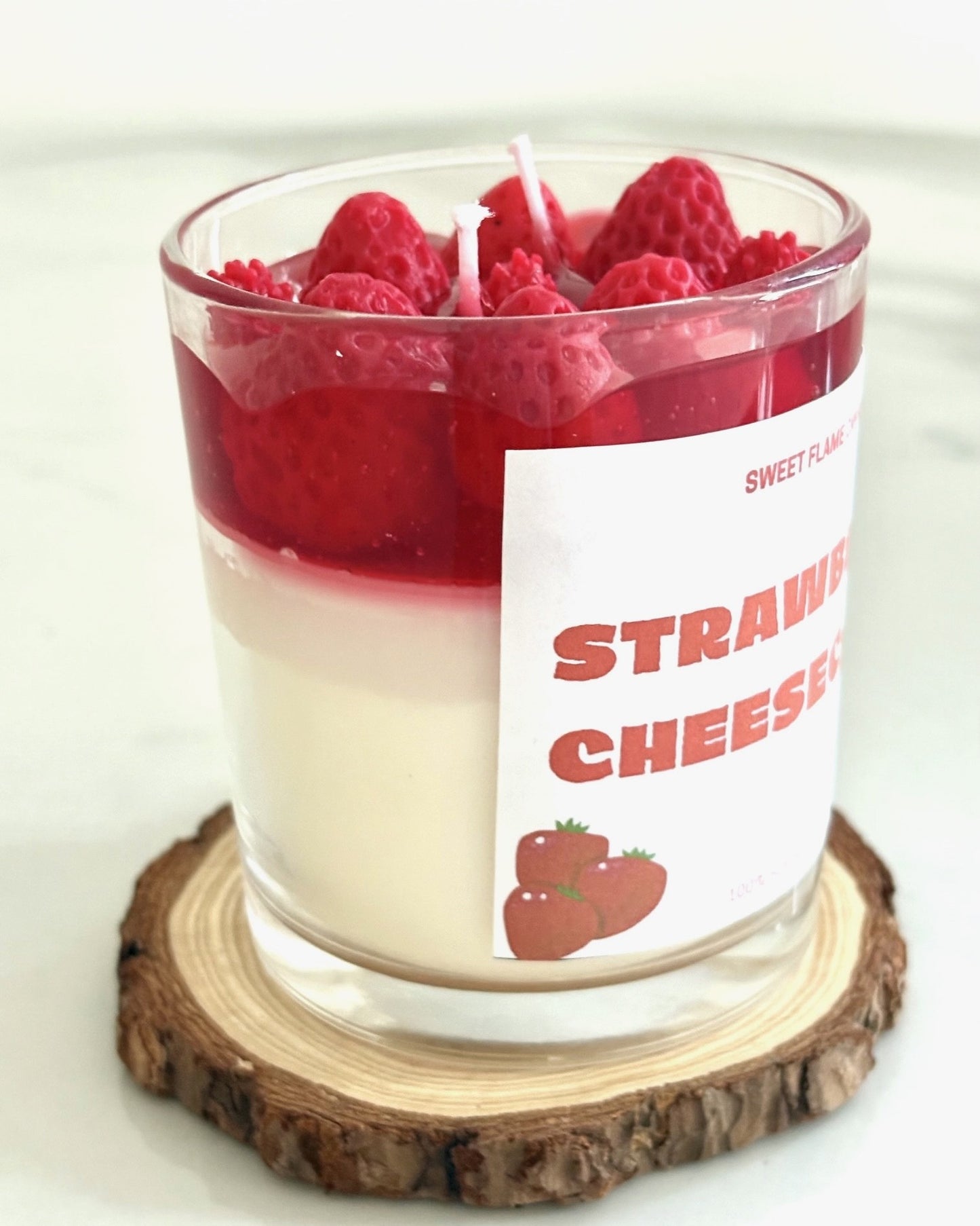 Strawberry Cheesecake Candle Jar - 220ml