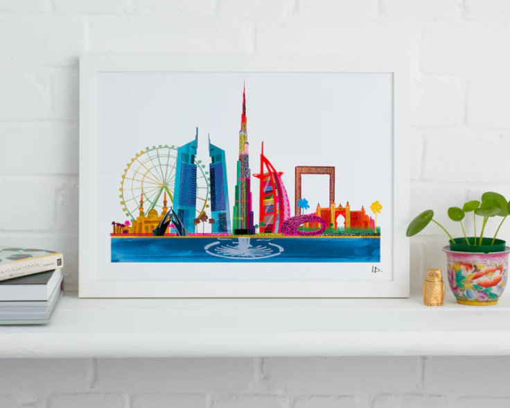 I Drew This - Dubai Skyline Print