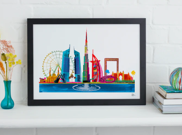 I Drew This - Dubai Skyline Print