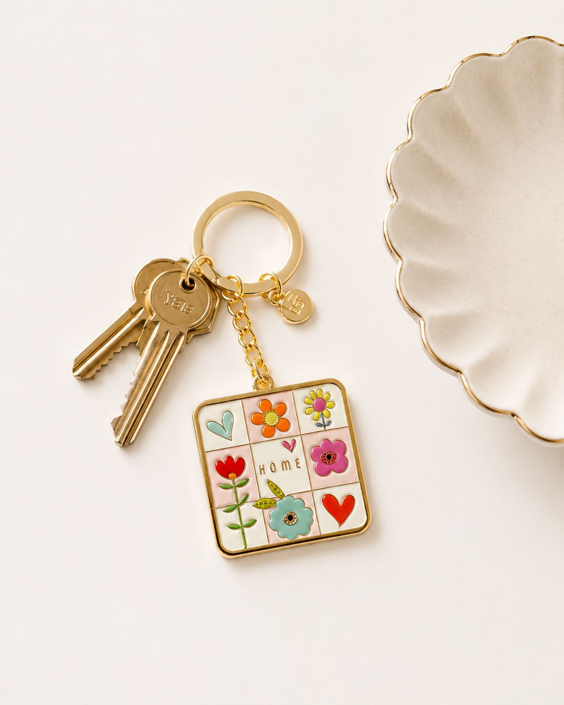Home Enamel Keyring