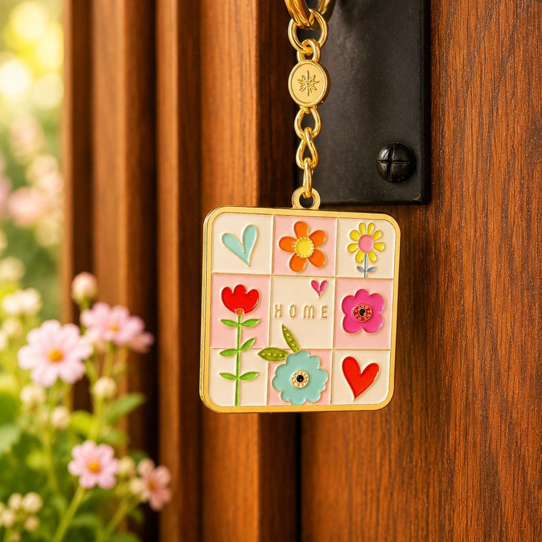 Home Enamel Keyring