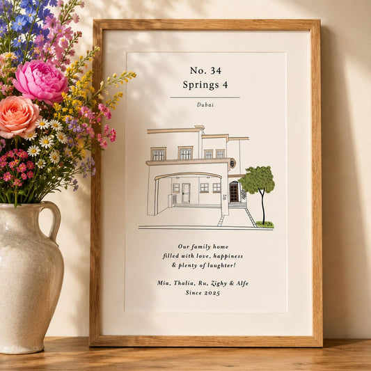 Bespoke Luxury House Portrait Print