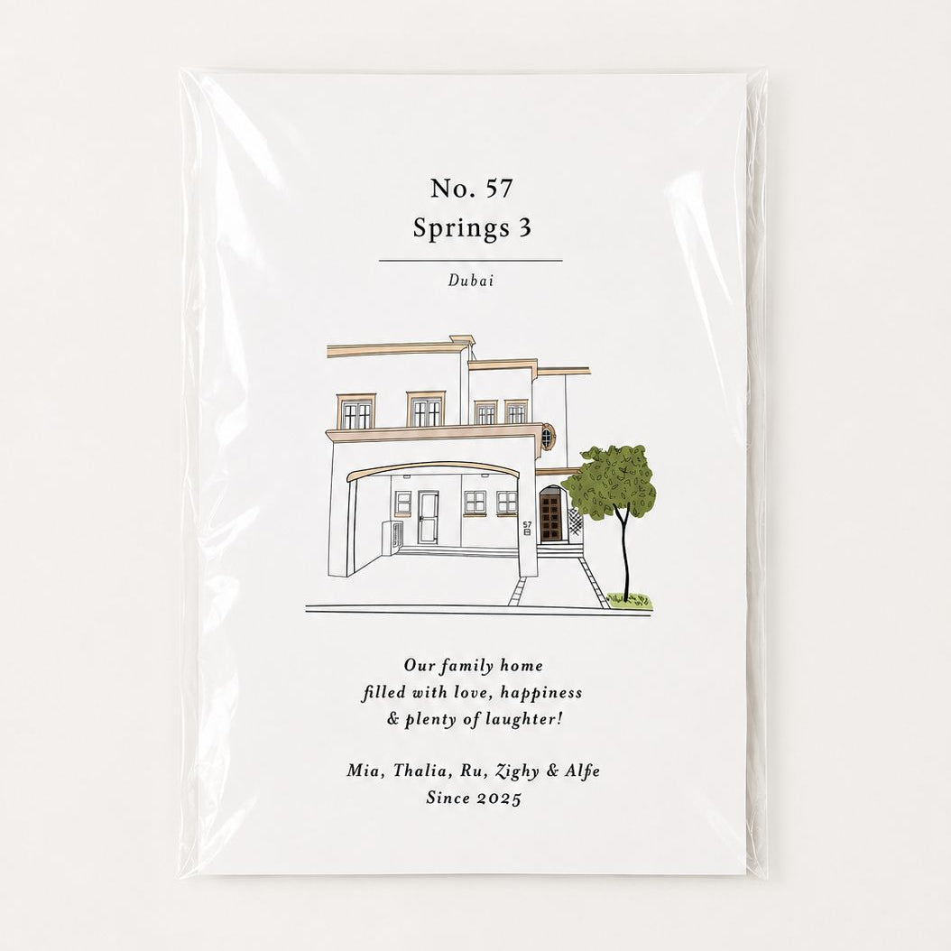 Bespoke Luxury House Portrait Print