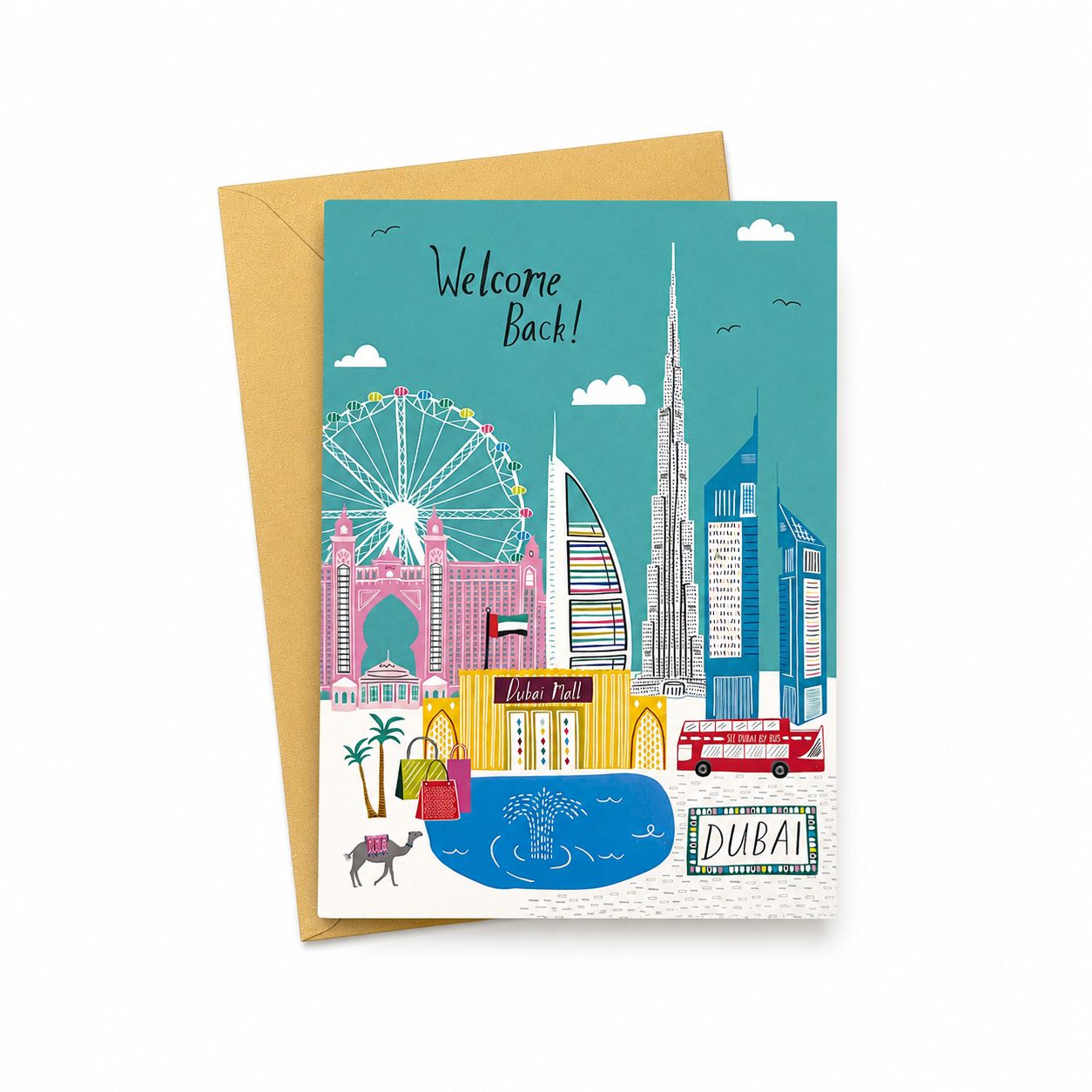Welcome Back to Dubai Greeting Card