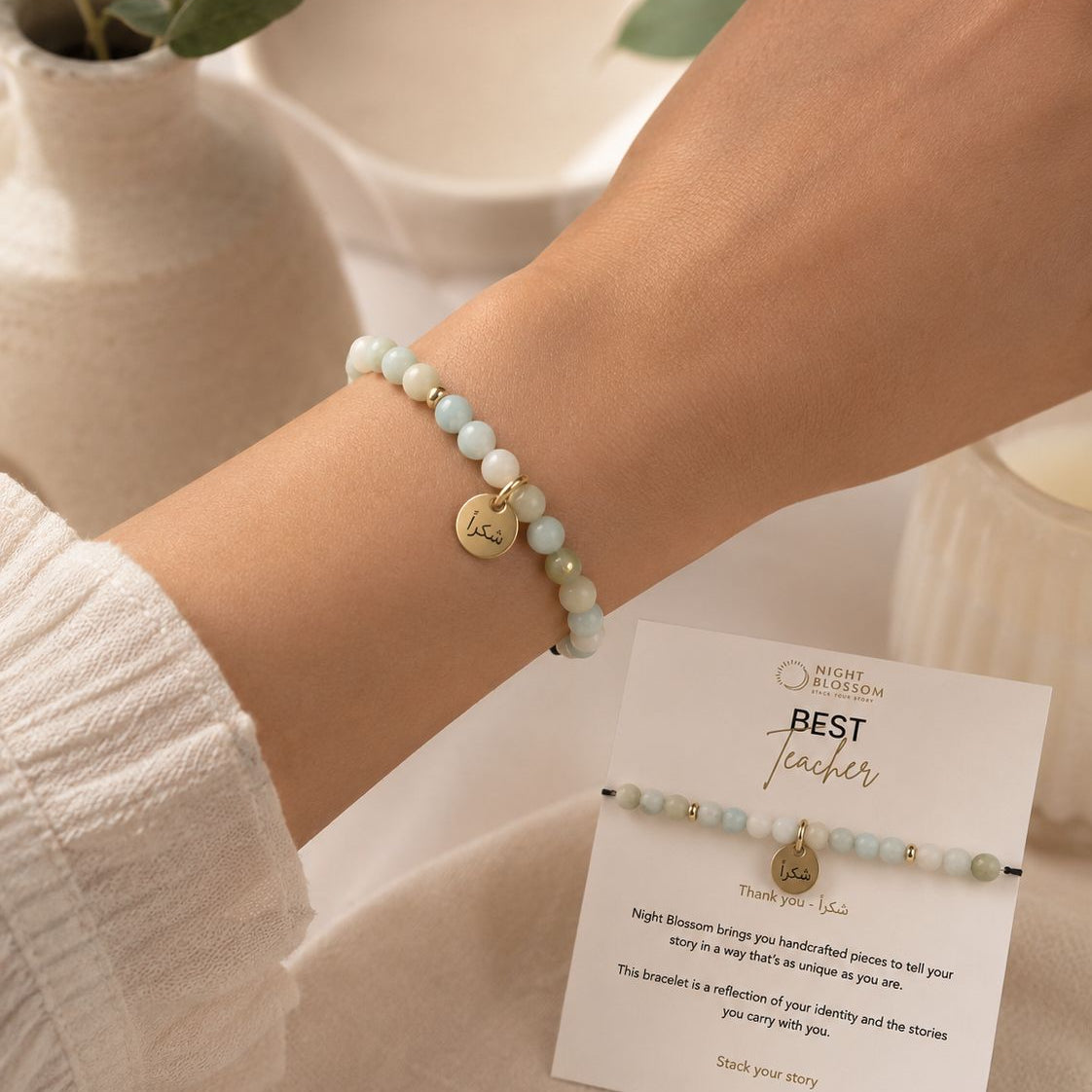Best Teacher Bracelet